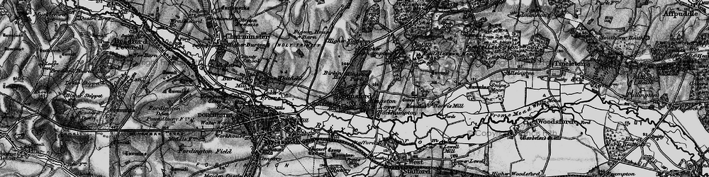 Old map of Kingston Maurward in 1897