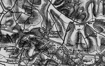 Old map of Kingston Russell in 1897