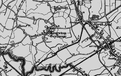 Old map of Kingston Seymour in 1898