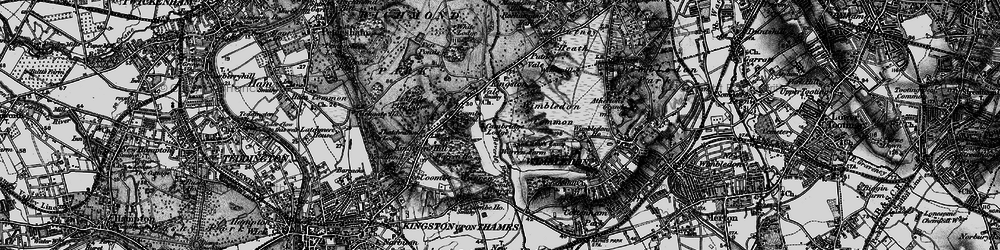 Old map of Kingston Vale in 1896