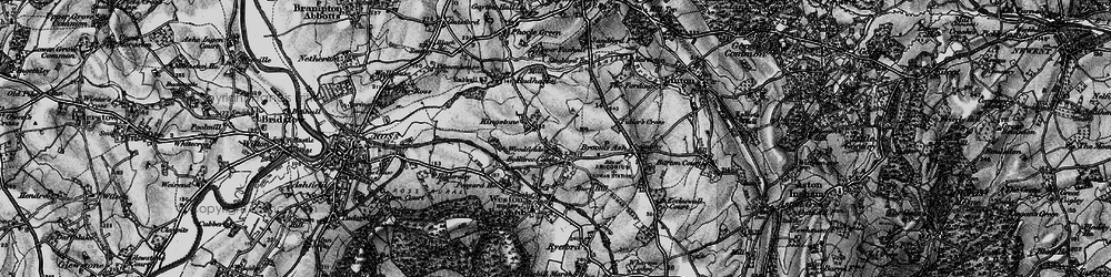 Old map of Kingstone in 1896