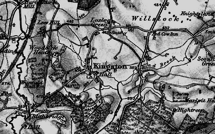 Old map of Kingstone in 1897