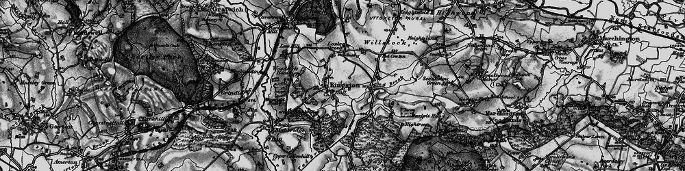 Old map of Kingstone in 1897