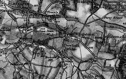 Old map of Kingstone in 1898