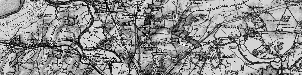 Old map of Kingstown in 1897