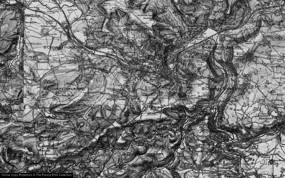 Old Map of Kingsway, 1898 in 1898