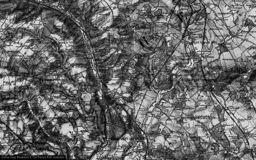 Old Map of Kingswood, 1896 in 1896