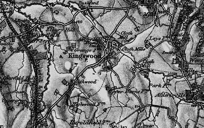 Old map of Kingswood in 1897