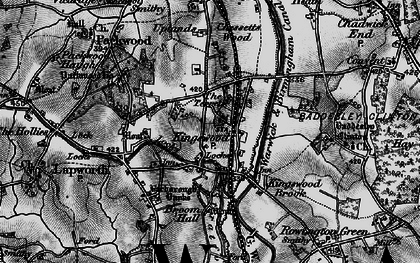 Old map of Kingswood in 1898
