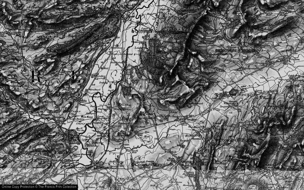 Old Map of Historic Map covering Edderton Hall in 1899