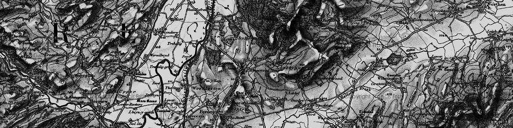 Old map of Edderton Hall in 1899