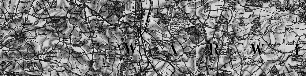 Old map of Baddesley Clinton in 1898