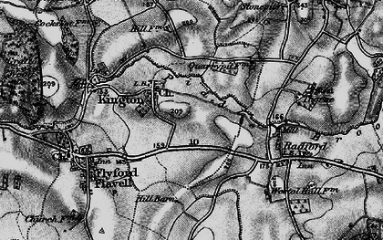 Old map of Kington in 1898