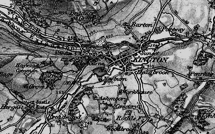 Old map of Kington in 1899