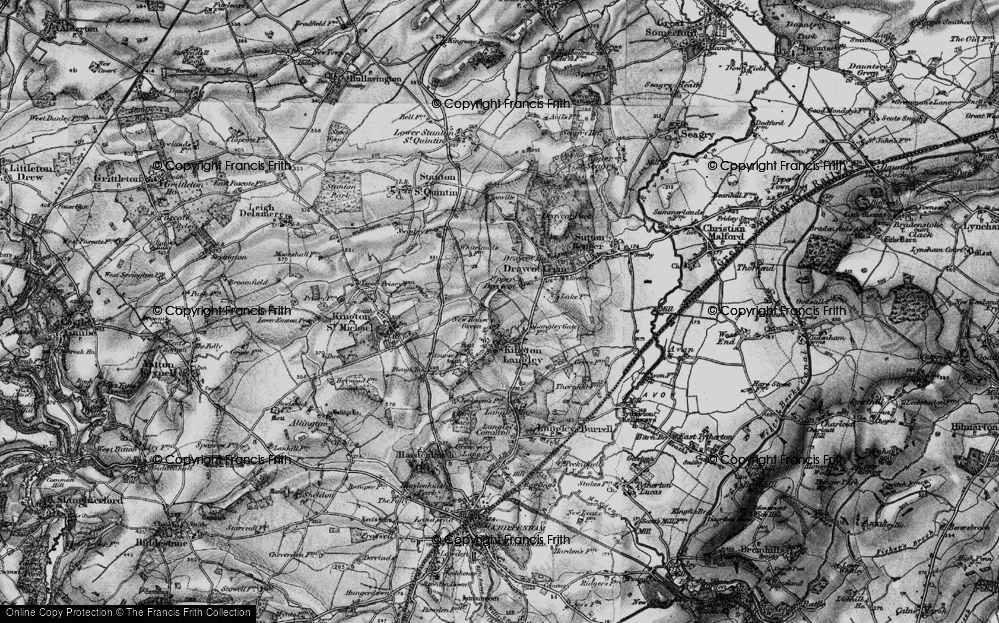 Old Map of Kington Langley, 1898 in 1898