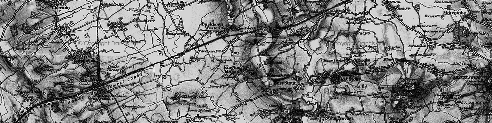 Old map of Kington Magna in 1898