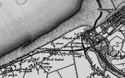 Old map of Kinmel Bay in 1898