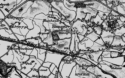 Old map of Brook Side in 1899