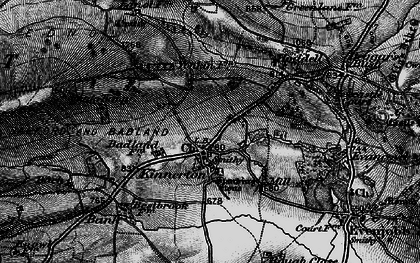 Old map of Kinnerton in 1899