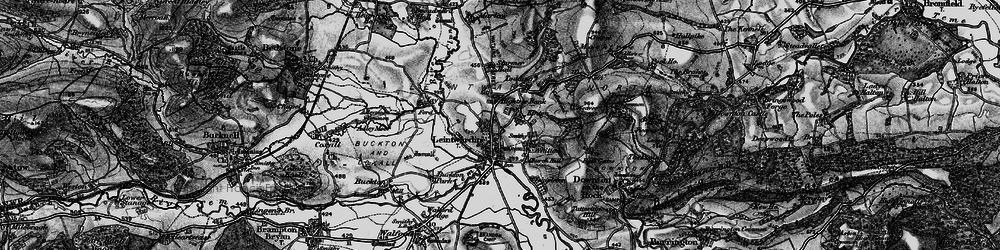 Old map of Leintwardine Manor in 1899