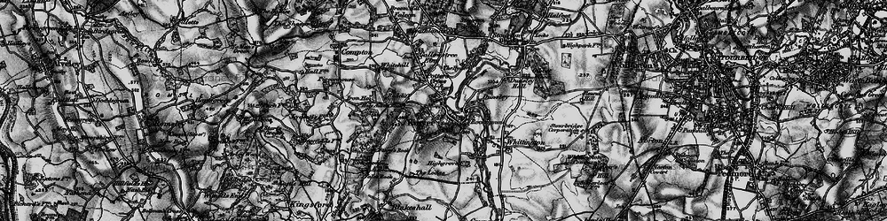 Old map of Kinver in 1899