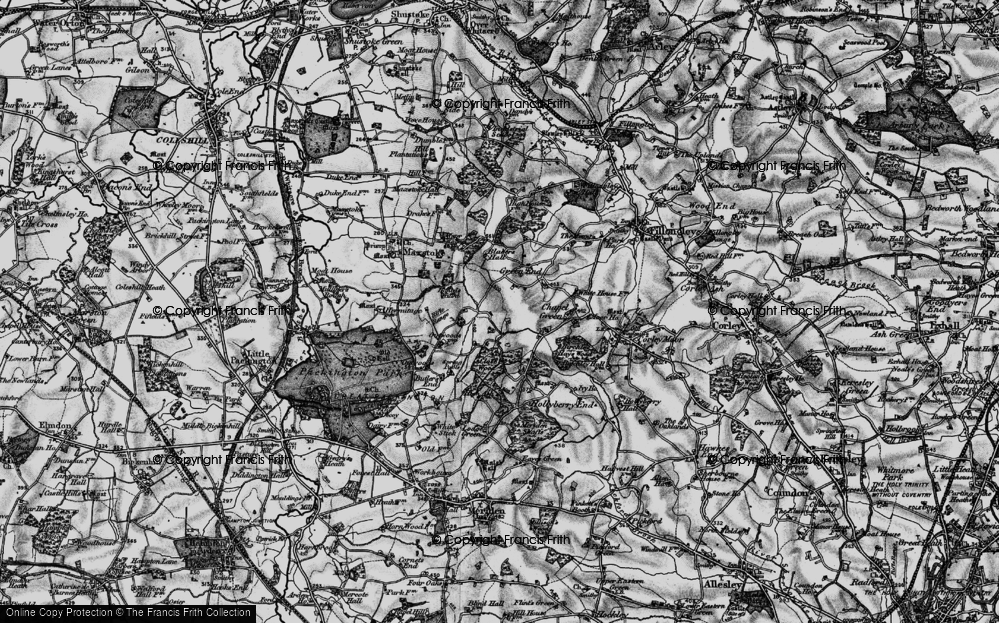Old Map of Kinwalsey, 1899 in 1899