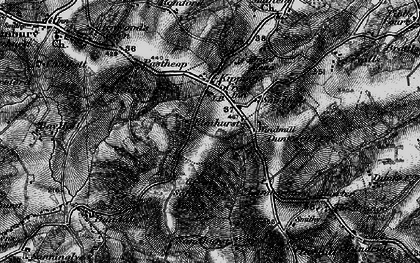 Old map of Kipping's Cross in 1895