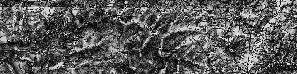 Old map of Kipping's Cross in 1895