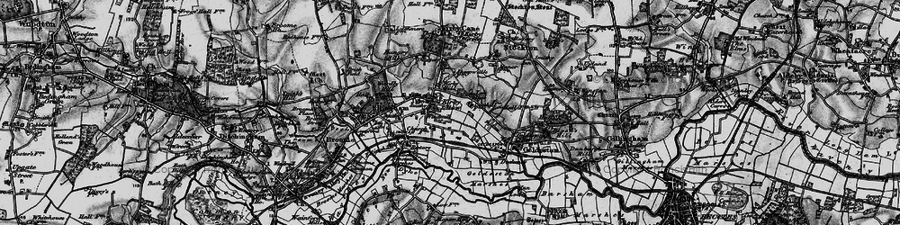 Old map of Leet Hill in 1898