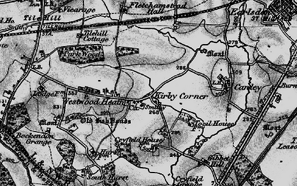 Old map of Kirby Corner in 1899