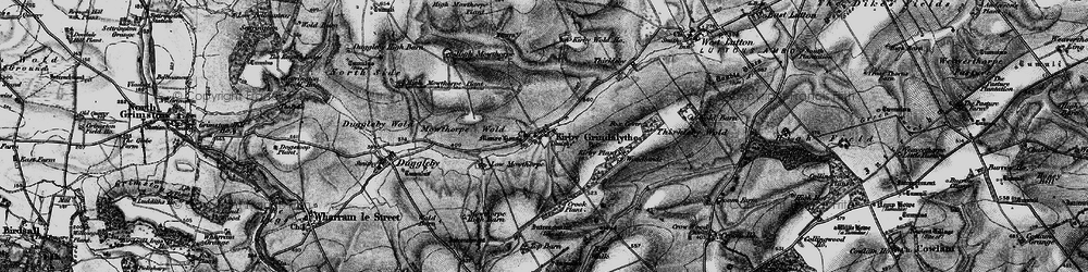 Old map of Kirby Grindalythe in 1898