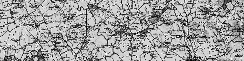 Old map of Kirby Wiske in 1898