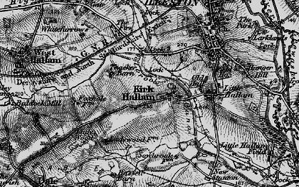 Old map of Kirk Hallam in 1895