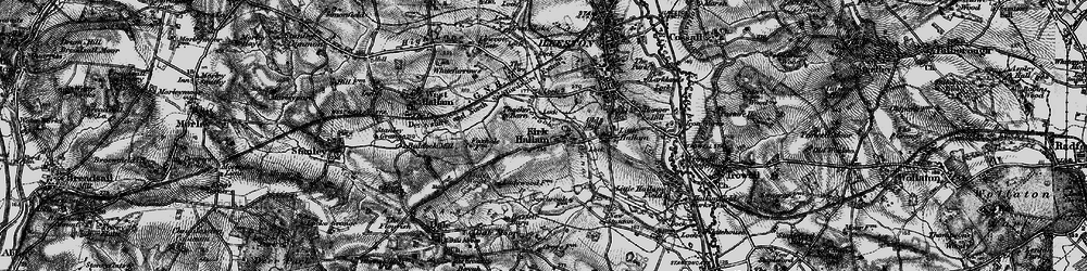 Old map of Kirk Hallam in 1895