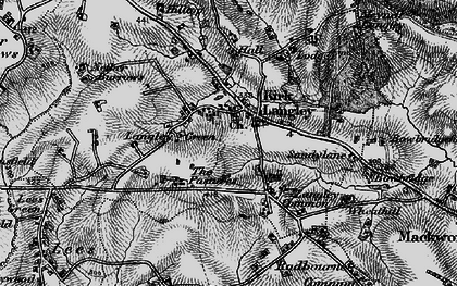 Old map of Kirk Langley in 1897