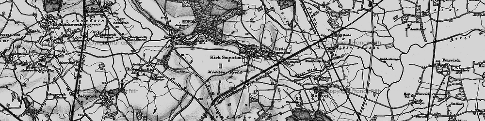 Old map of Barnsdale in 1895