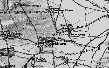 Old map of Kirkburn in 1898