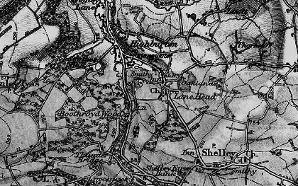 Old map of Kirkburton in 1896