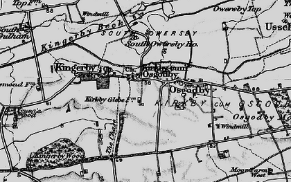 Old map of Kirkby in 1898