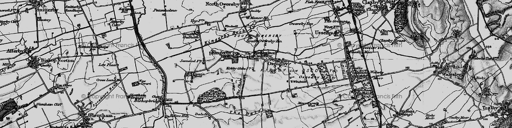Old map of Kirkby in 1898