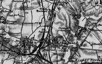 Old map of Kirkby-In-Ashfield in 1896
