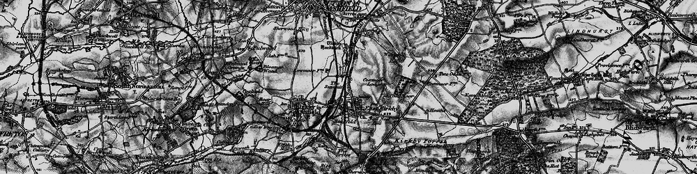 Old map of Boar Hill in 1896