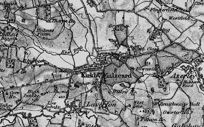 Old map of Kirkby Malzeard in 1897