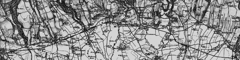 Old map of Kirkby Mills in 1898