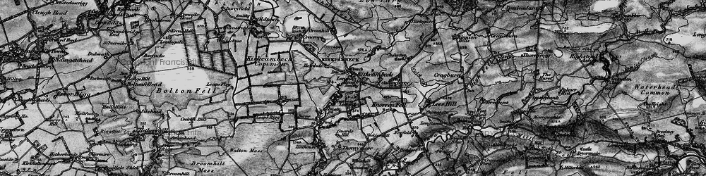 Old map of Burthinghurst in 1897