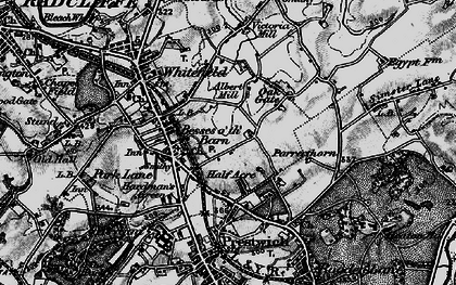 Old map of Kirkhams in 1896