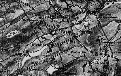 Old map of Kirkharle in 1897