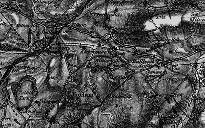 Old map of Lineholme Burn in 1897