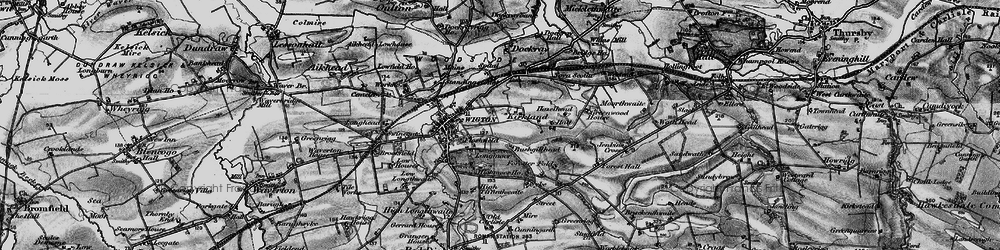 Old map of Tiffenthwaite in 1897