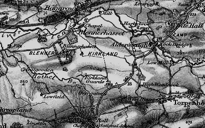 Old map of Low Woodnook in 1897